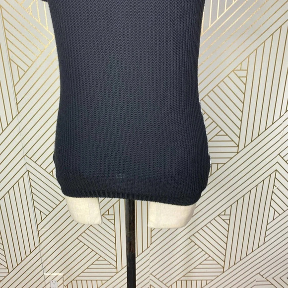 St. John Sport Striped Short Sleeve Sweater in Black & White Size US XS - Picture 9 of 12